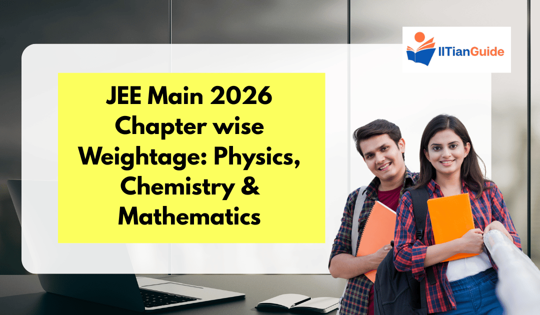 JEE Main 2026 Chapter wise Weightage: Physics, Chemistry & Mathematics