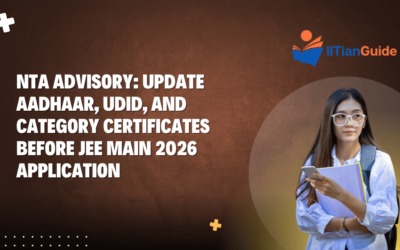 NTA Advisory: Update Aadhaar, UDID, and Category Certificates Before JEE Main 2026 Application