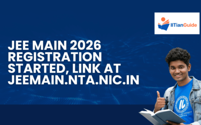 JEE Main 2026 Registration Started, Link at jeemain.nta.nic.in