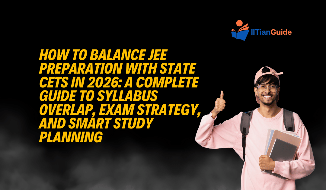 How to Balance JEE Preparation with State CETs in 2026: A Complete Guide to Syllabus Overlap, Exam Strategy, and Smart Study Planning
